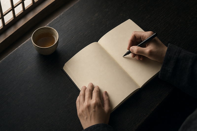 A quiet hour of studying Korean